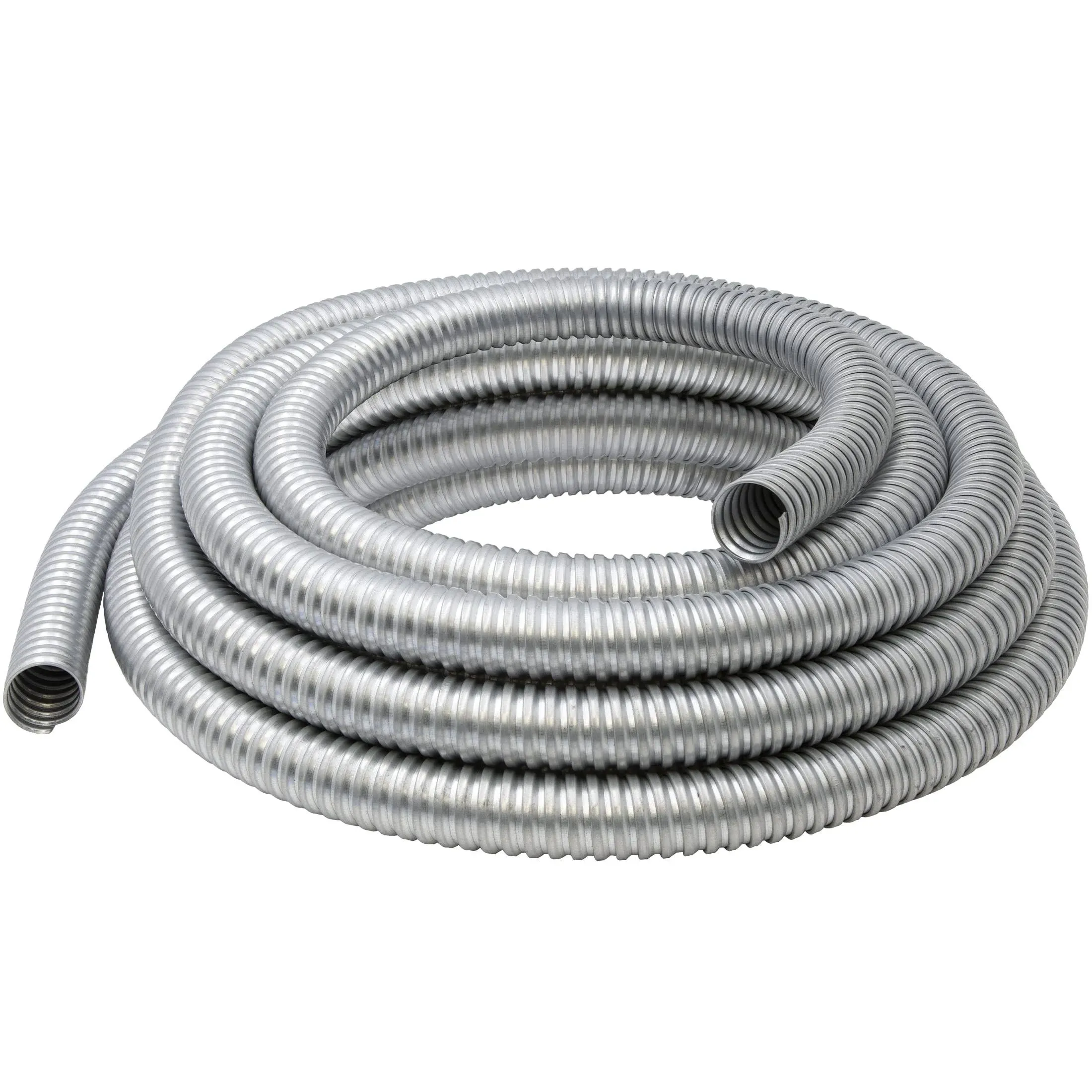 Maxxima 1/2 in. x 25 ft. Galvanized Steel Flexible Conduit, Greenfield Electrical ...