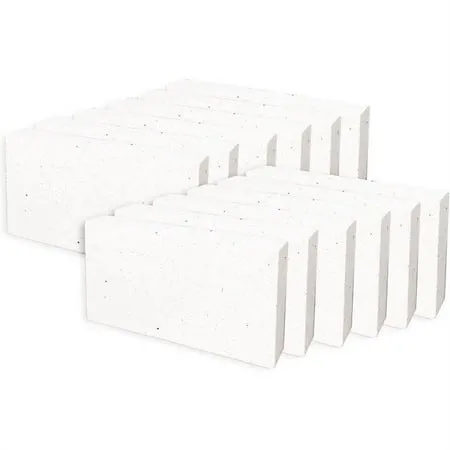 Simond Store Insulating Fire Brick 2500F 0.75inch x 4.5inch x 9inch IFB Box of 12 Fire Bricks for Fireplaces, Pizza Ovens, Kilns, Forges, White