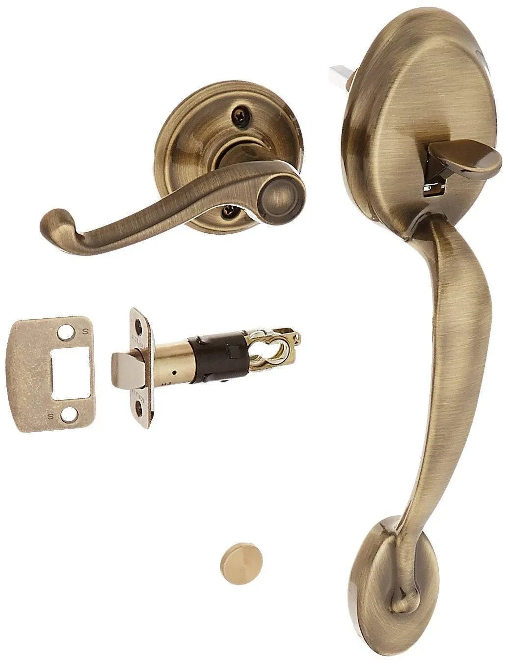 Schlage Plymouth Handleset Electronic Keypad Brass