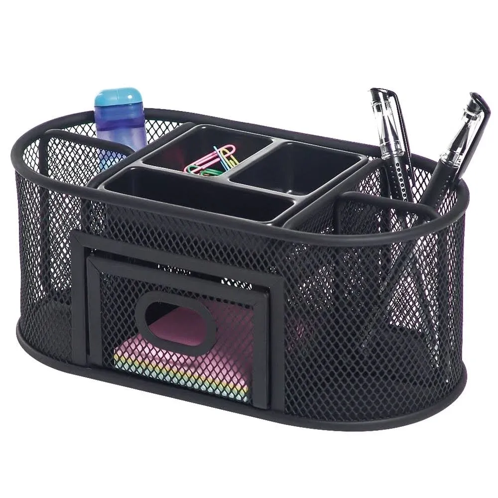 Office Depot Brand Mesh Oval Desk Organizer HY2450