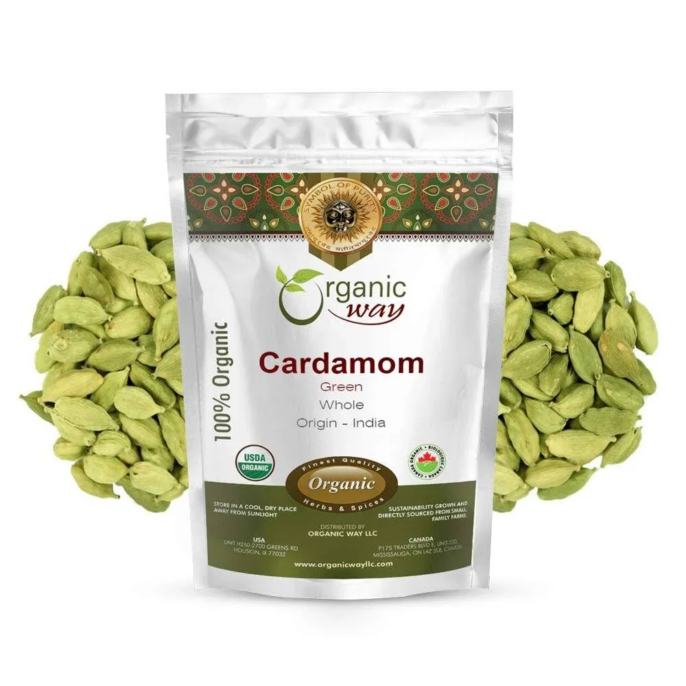 Organic Way Green Cardamom Elaichi