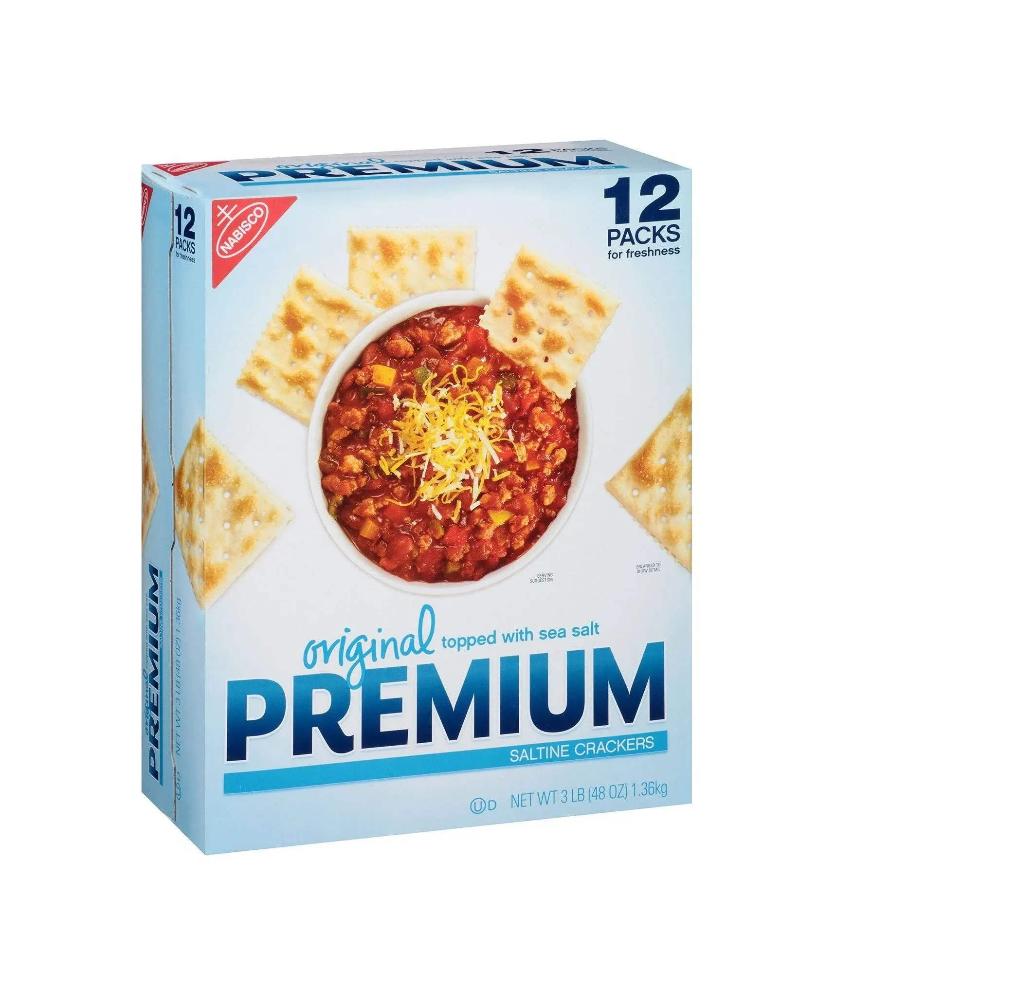 Nabisco Original Premium Saltine Crackers 12 packs 48 Oz 