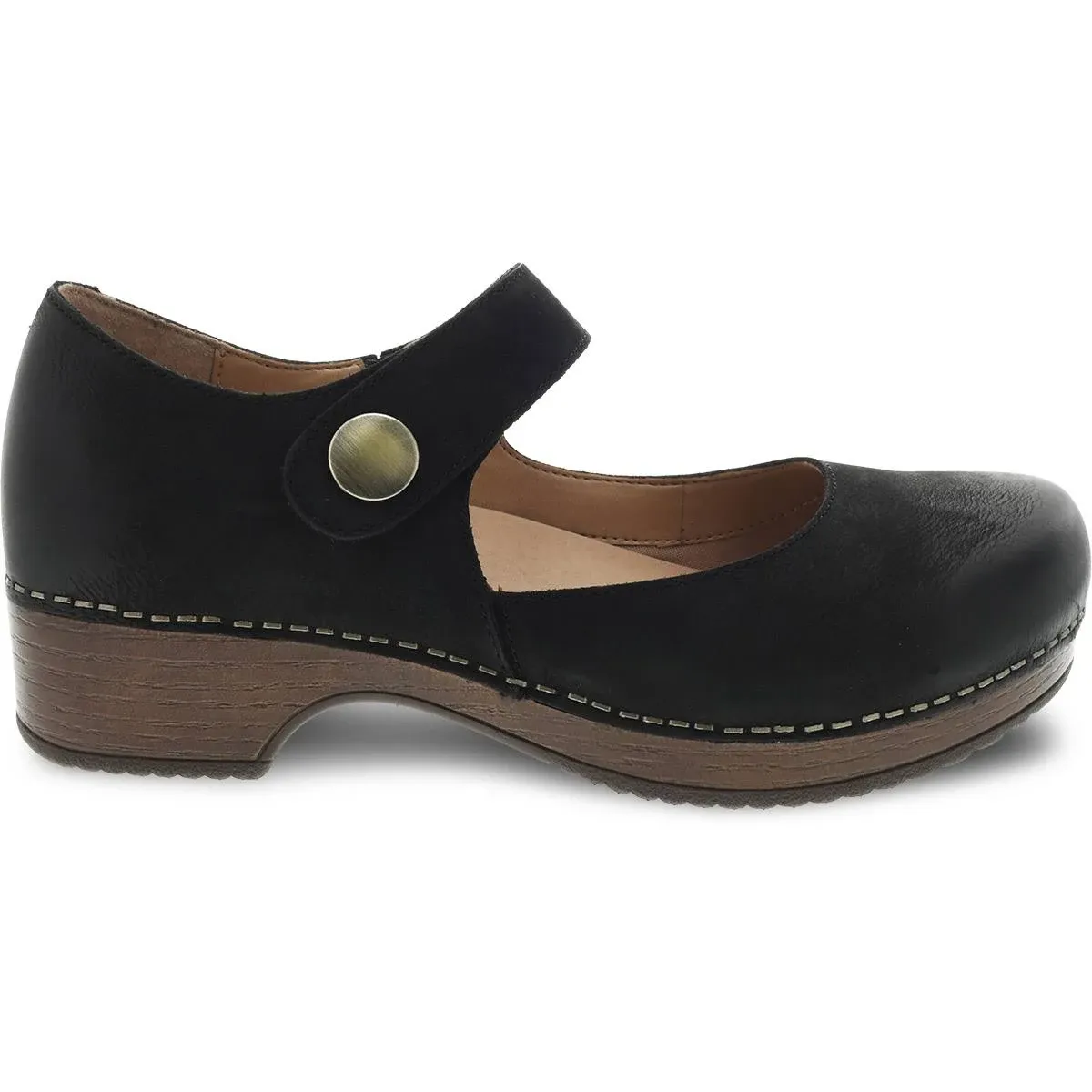 Beatrice Black Burnished Nubuck