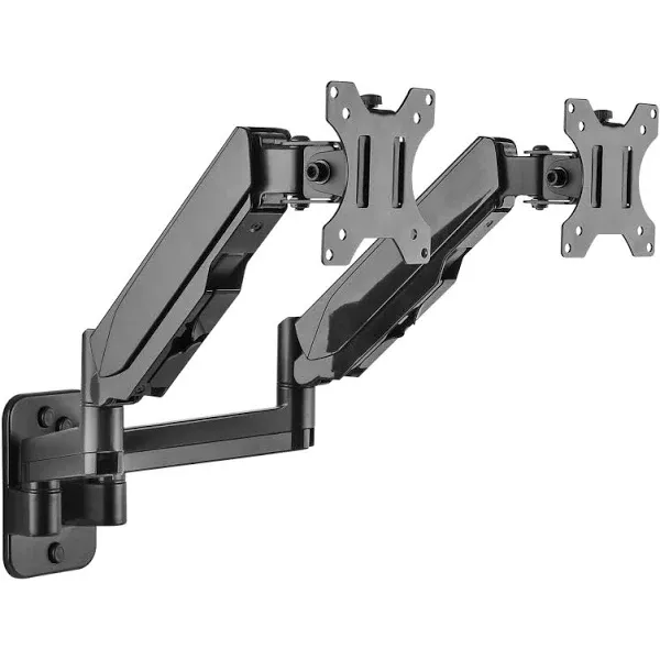 Mount-It! Dual Monitor Wall Mount, Black