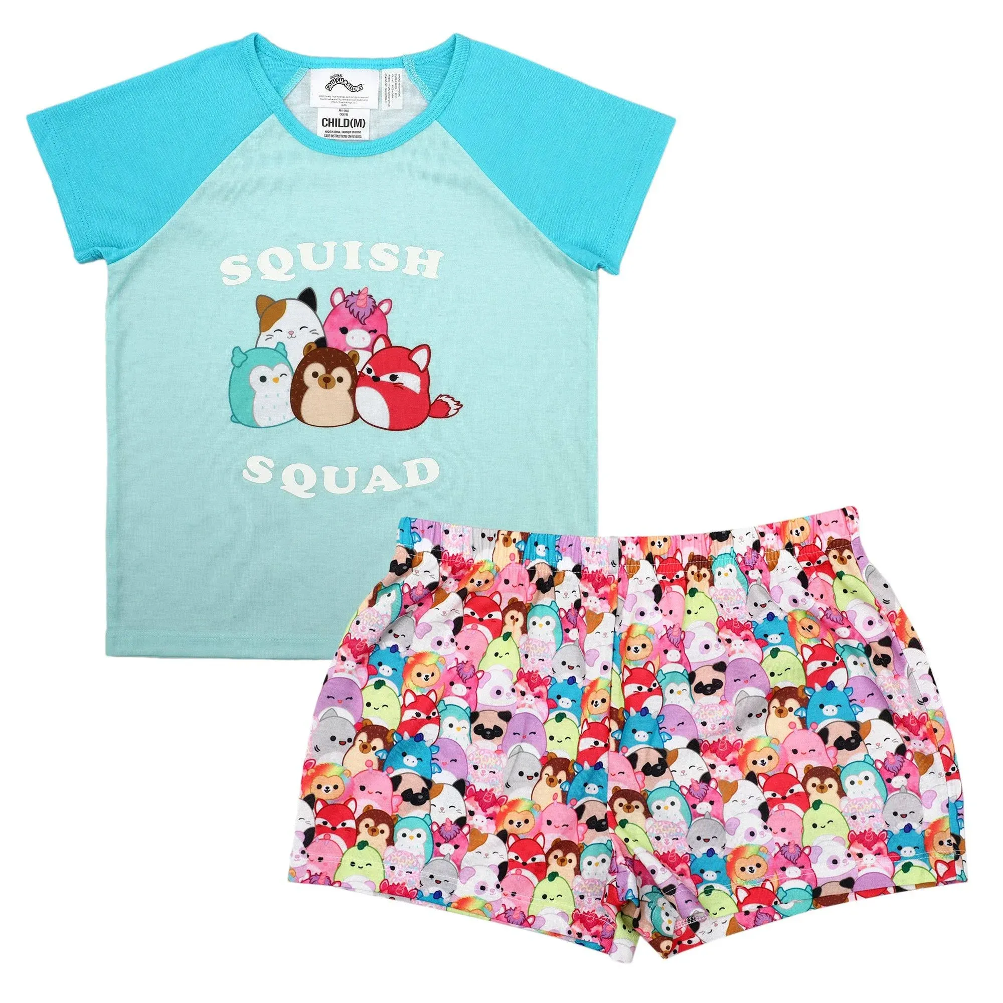 Squishmallows Squad Youth Girl Pajama Set-XS