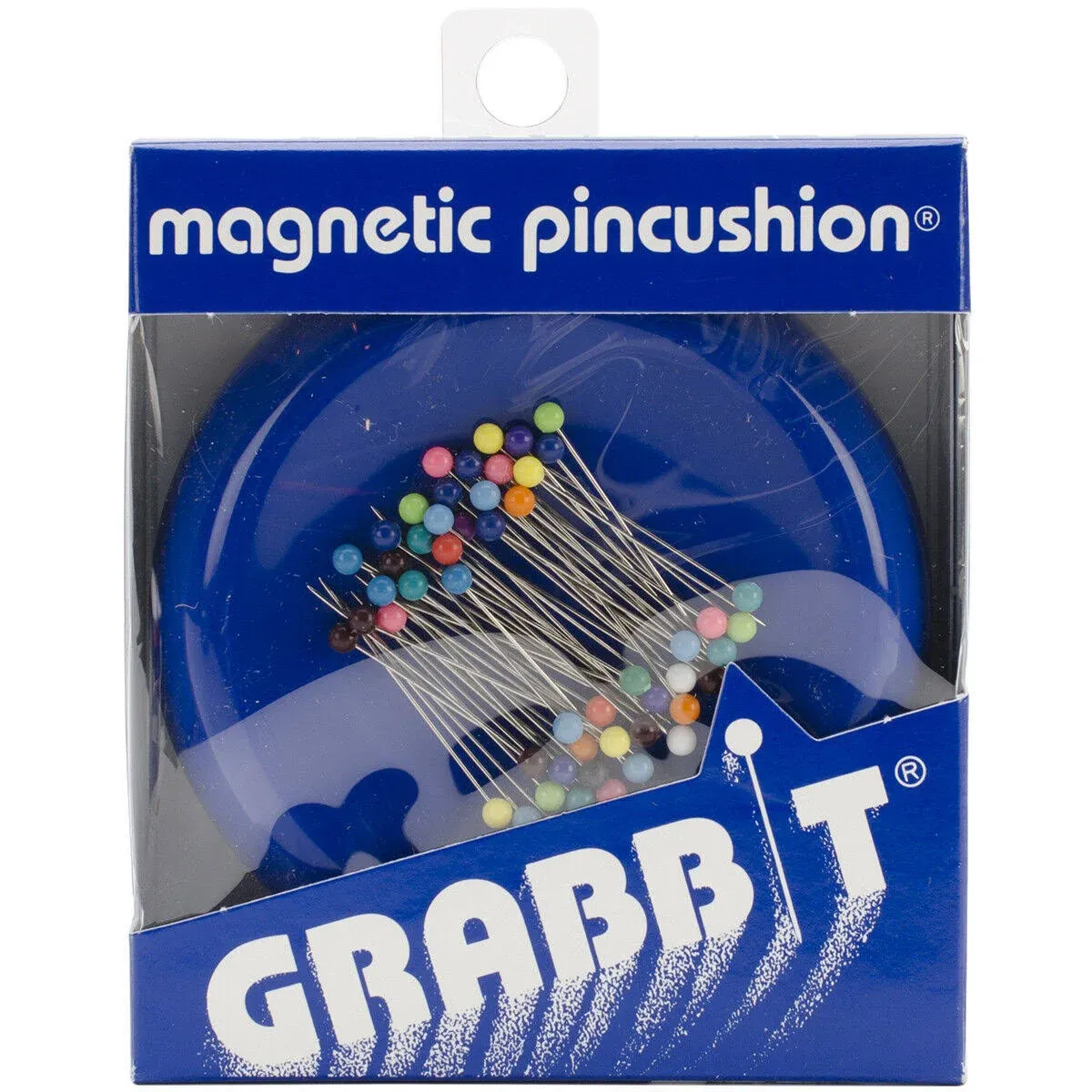 Grabbit Magnetic Pincushion W-50 Pins-Blue