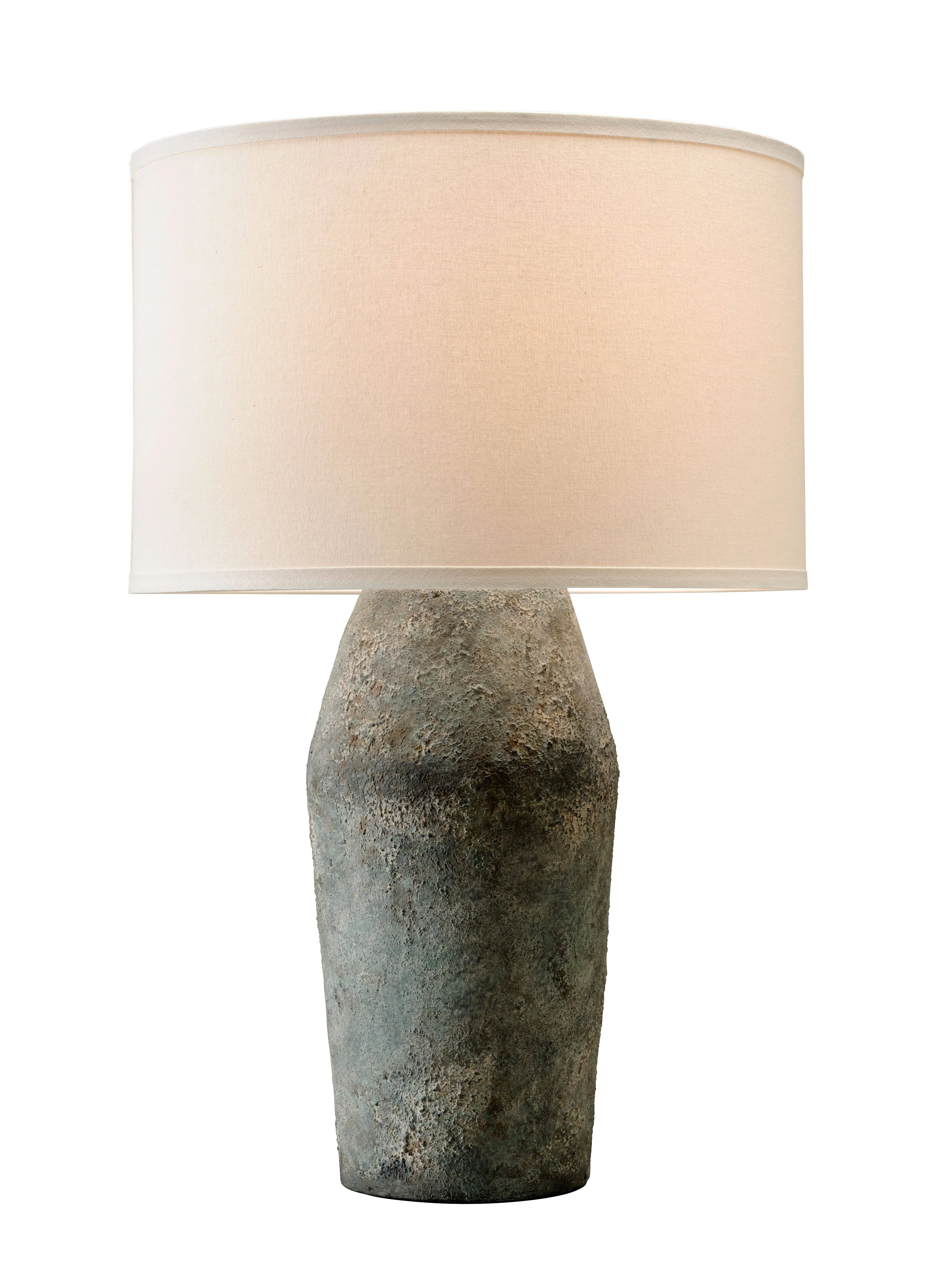 Troy Lighting-PTL1005-Artifact - One Light Table Lamp Moonstone