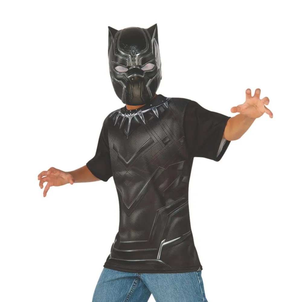 Kid&#8217;s Captain America: Civil War&#8482; Black Panther Costume Top & Mask - Medium