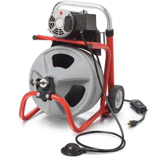 Ridgid 27013 K-400 Drain Cleaning Machine w/ 1/2"x75' Cable