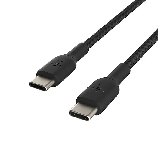 Belkin - BoostCharge Braided USB-C to USB-C Cable 3.3ft - Black