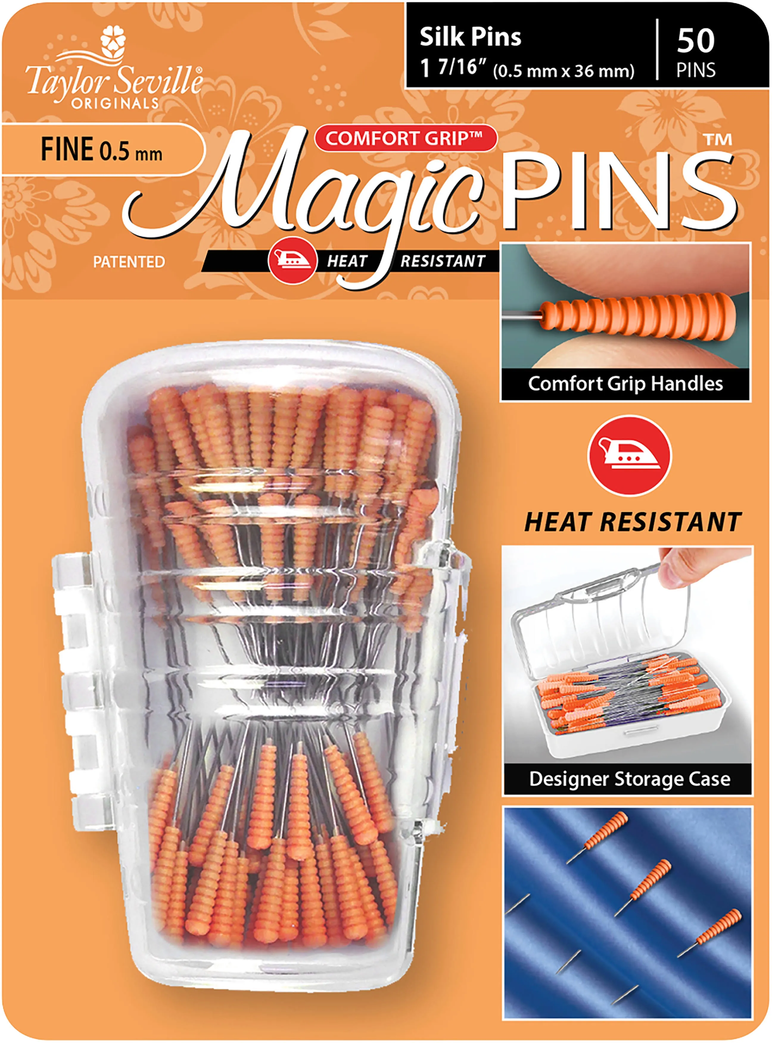 Taylor Seville Magic Pins Silk Fine Pins Accessory