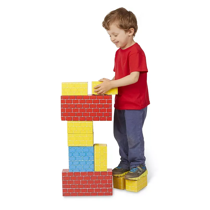 Melissa & Doug 24-pc. Jumbo Cardboard Blocks Set, Red