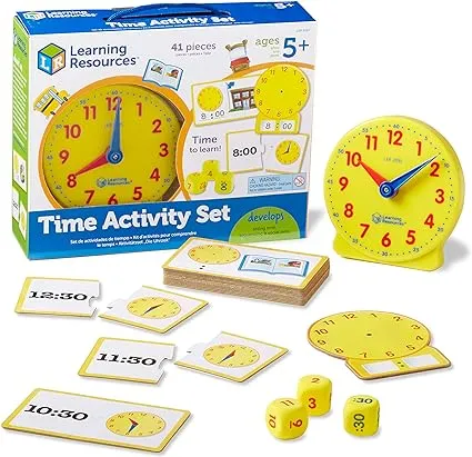 Learning Resources Time Activity Set + Sight Word Swat Game