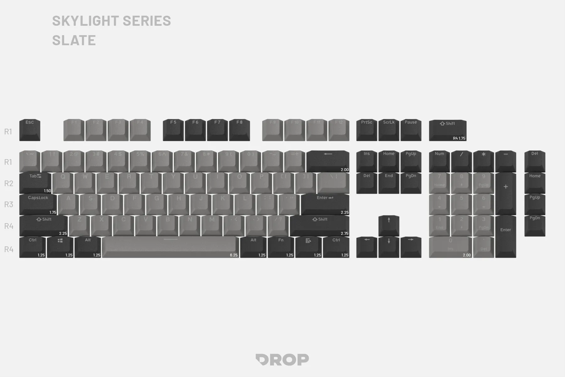 Drop Skylight Series Keycap Set - Valiant