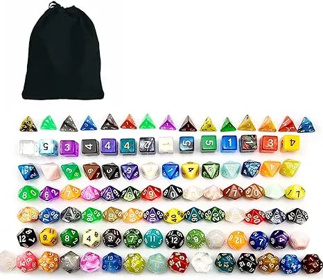 Bescon Dice 100pcs Big Set