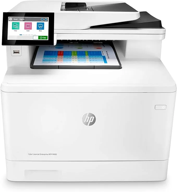 HP M480f Color Laser Printer, White