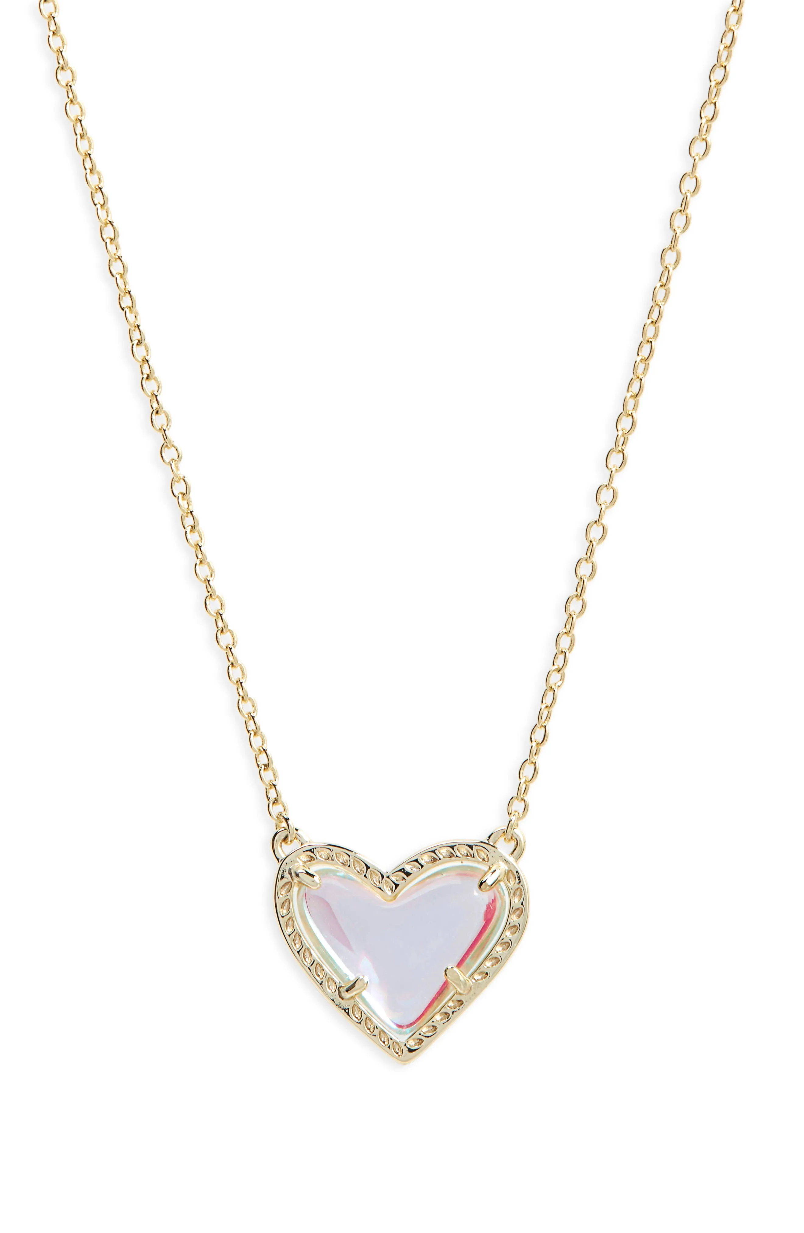 Ari Heart Gold Pendant Necklace Kendra Scott