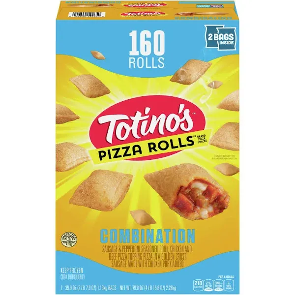 Totino's Pizza Rolls, Combination - 2 pack, 39.9 oz