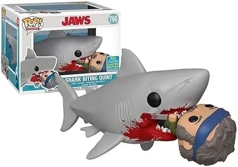 Funko POP! Movies Jaws: Shark Biting Quint Figure - 2019 Convention Exclusive