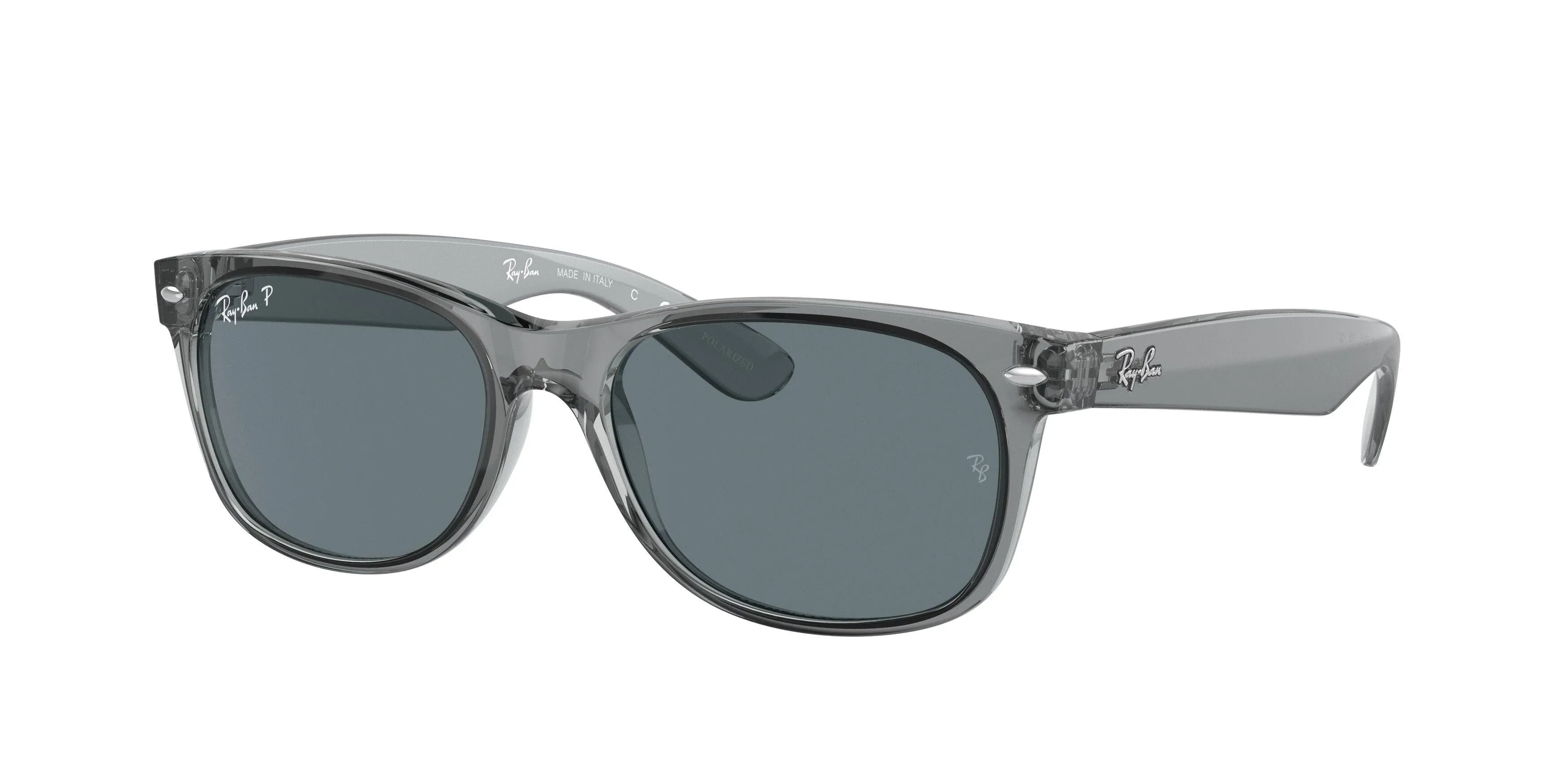 Ray-Ban New Wayfarer RB2132 64503R Transparent Grey Sunglasses