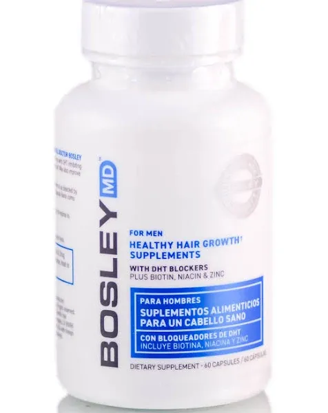 Bosley 60-Count Healthy Hair Growth Supplements for Men