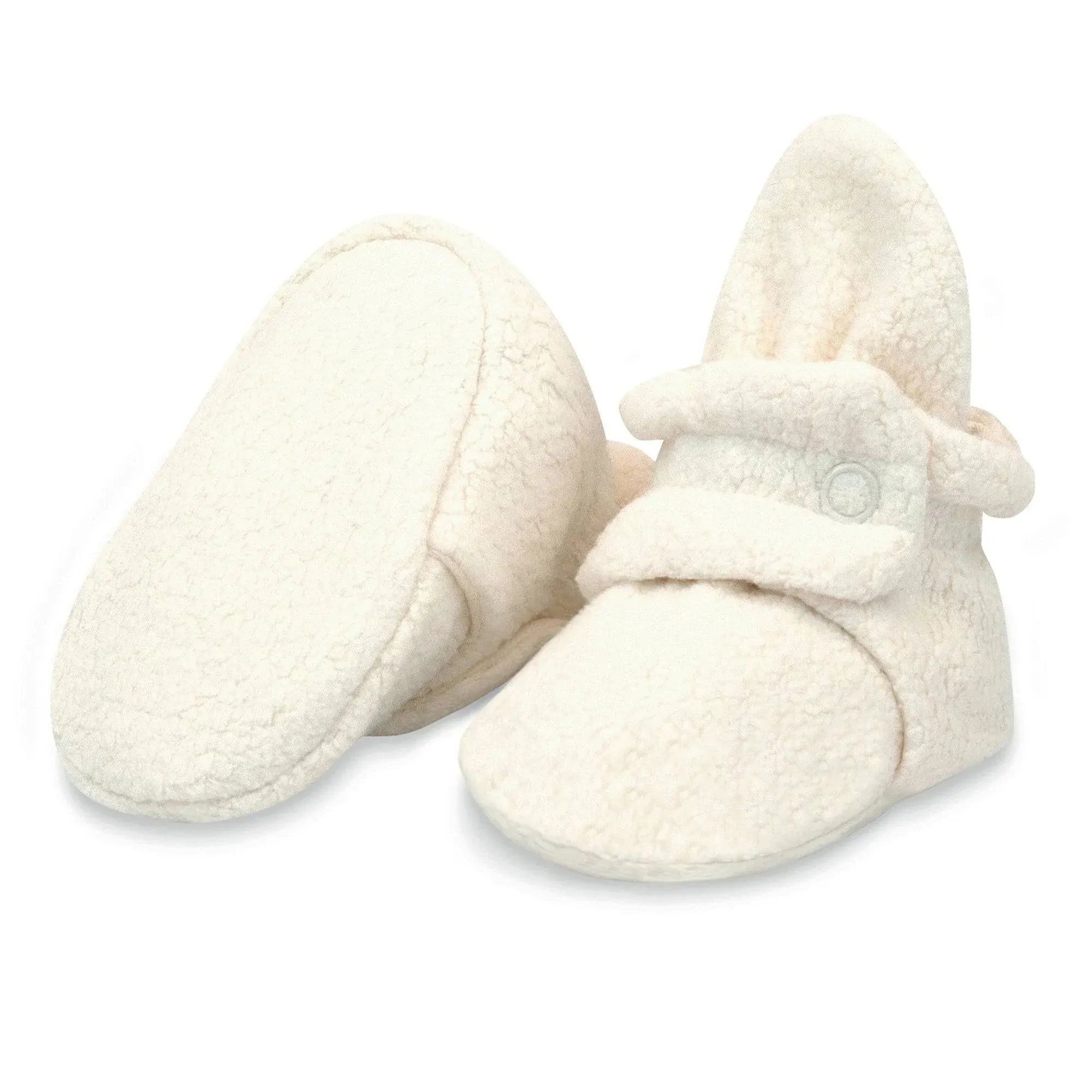 Zutano Cozie Fleece Baby Bootie - Cream