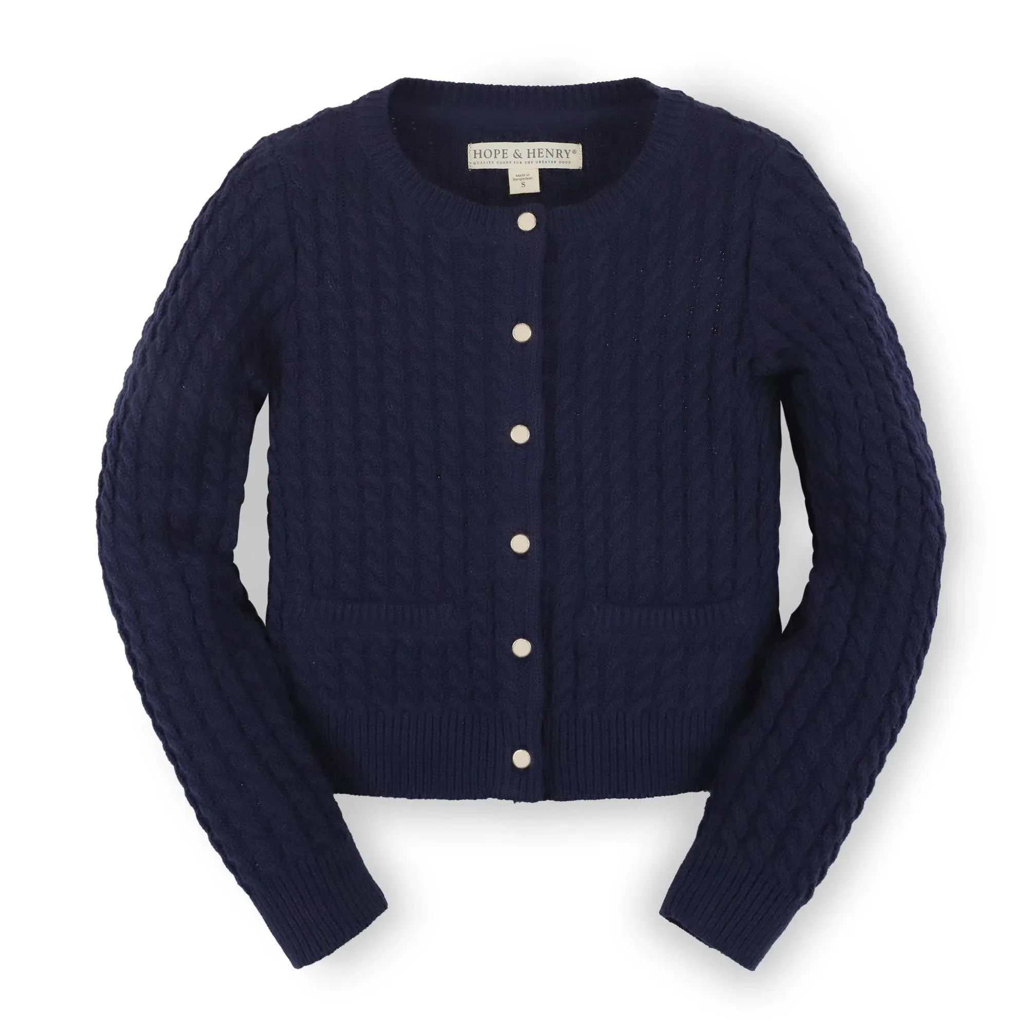 Organic Classic Cable Cardigan