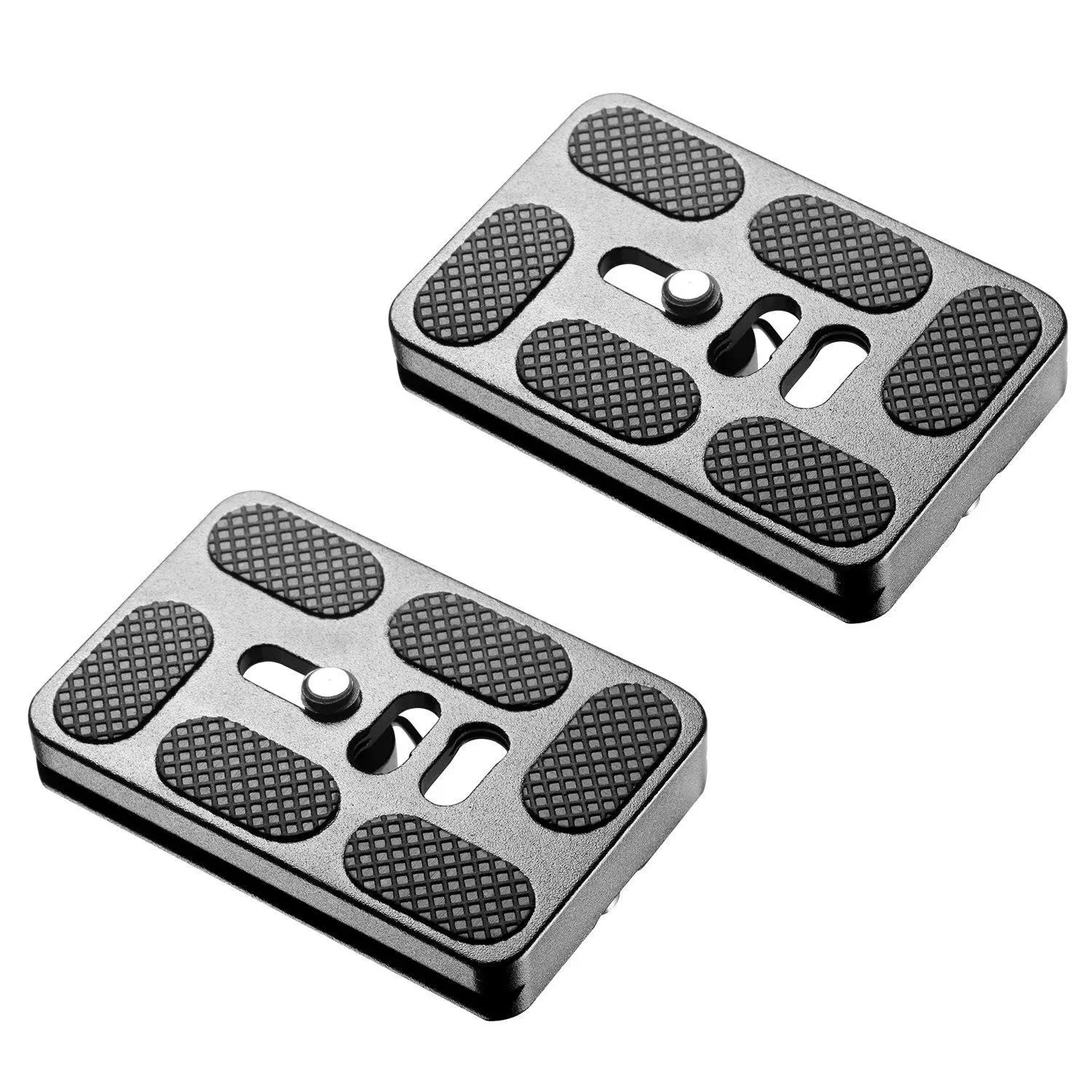 Neewer 2 Pieces Metal PU-60 60 Millimeter Universal Quick Shoe Plate with 1/4 in