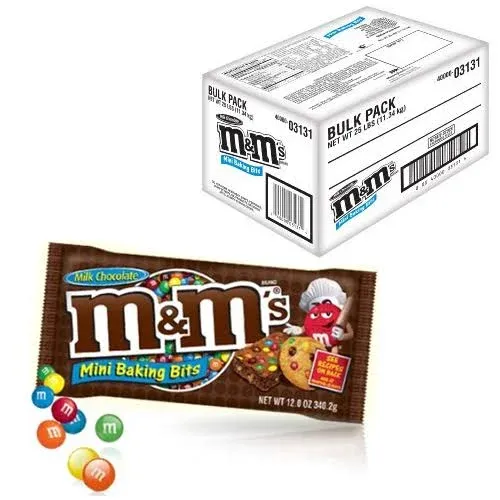 M&M's Milk Chocolate Minis - 25 lb. case