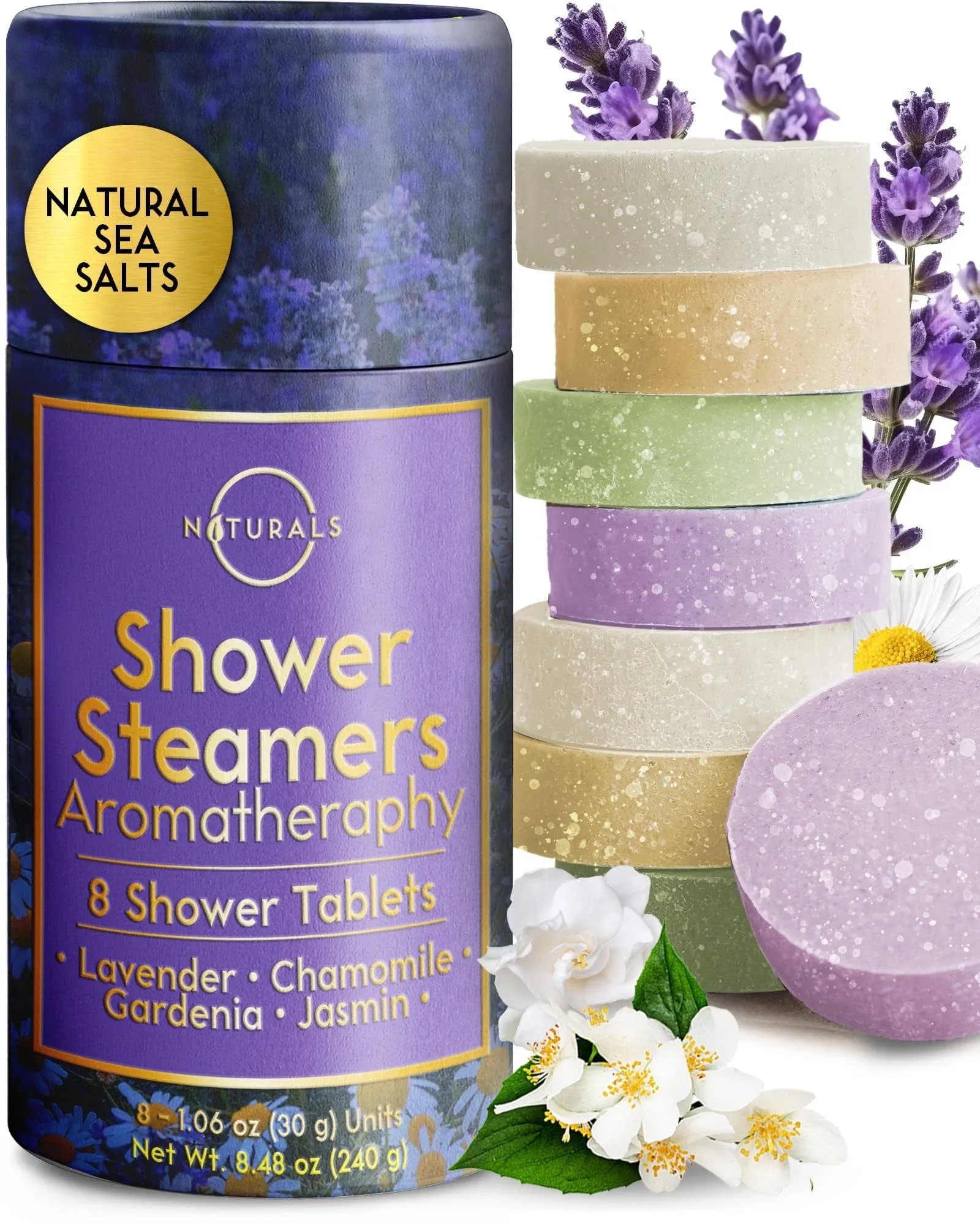 O Naturals 8-pcs Shower Steamers Aromatherapy - Birthday Gifts for Women - Spa ...