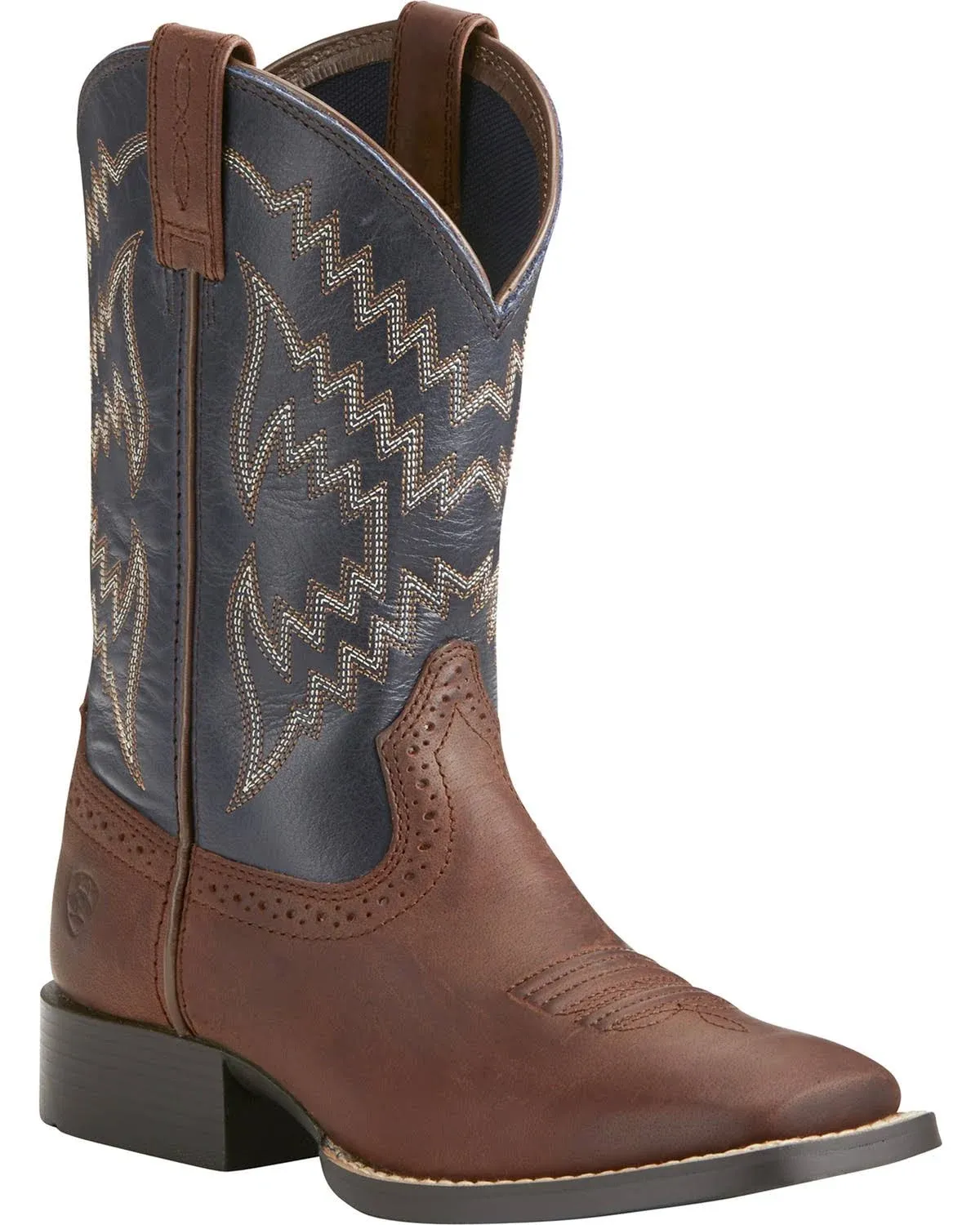 Ariat Kid's Wide Square Toe Tycoon Western Boots - Arizona Sky - 4.5Y