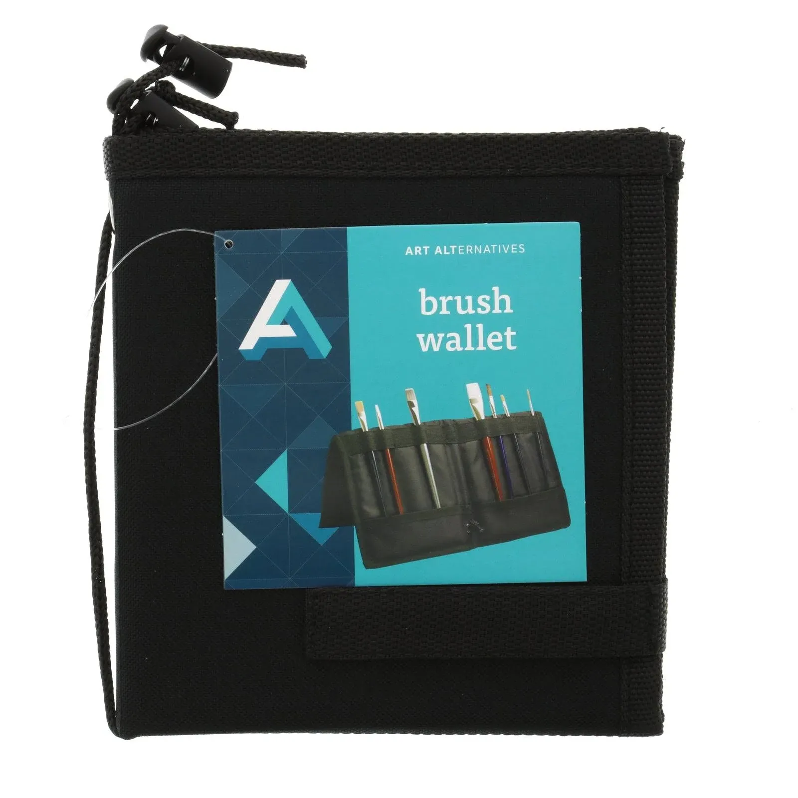 Brush Caddy, Foldable Black Nylon