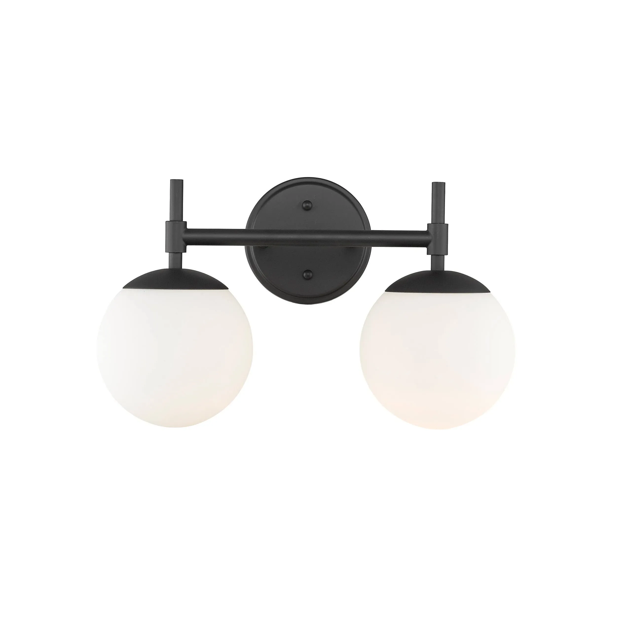 Miseno Redondo 2 Light 16" Wide Bathroom Vanity Light - Matte Black