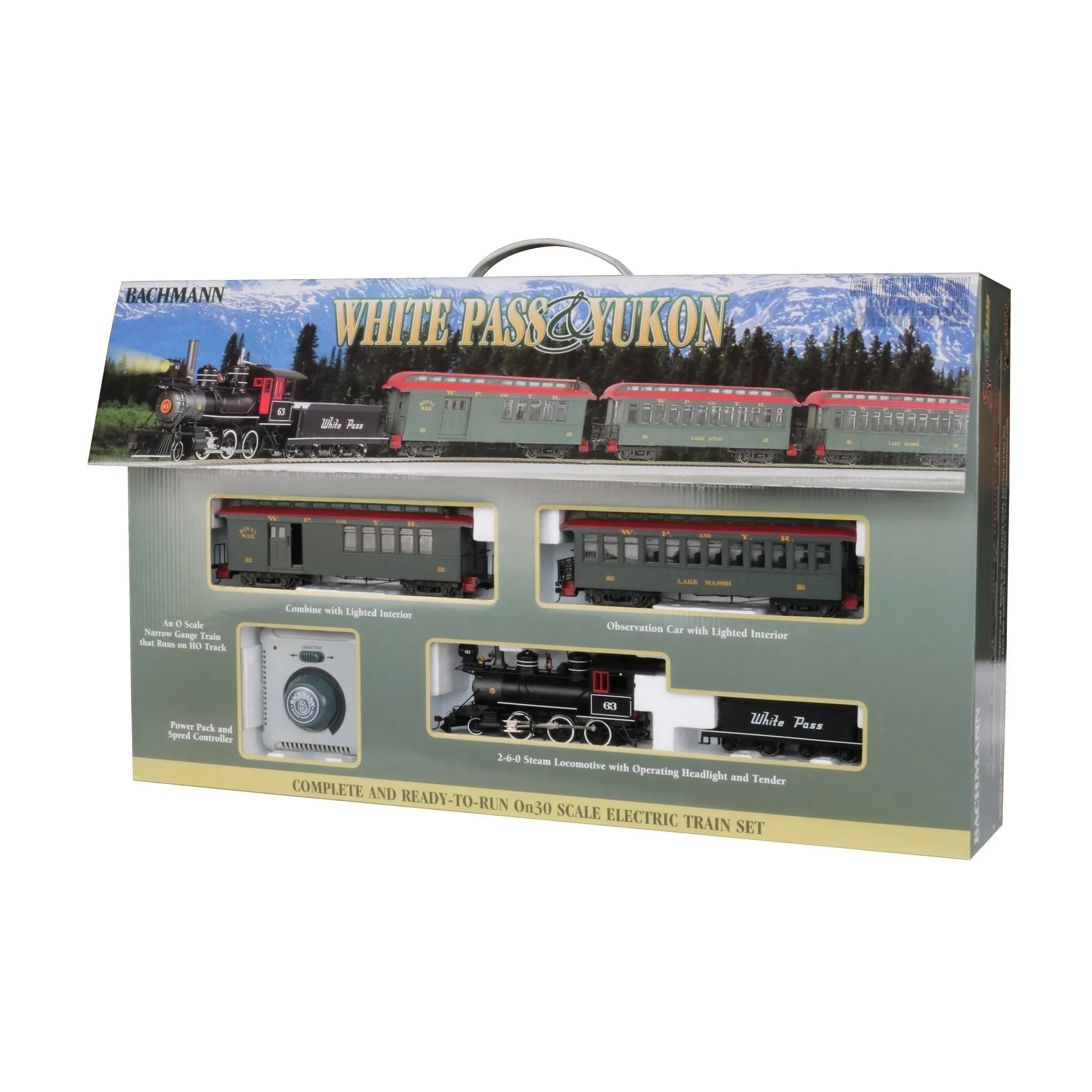 Bachmann Trains On30 White Pass & Yukon Passenger Train Set