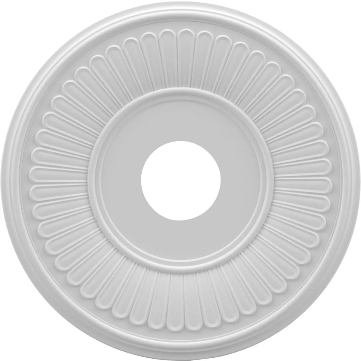 3 1/2" Inside Diameter - Berkshire Thermoformed PVC Ceiling Medallion