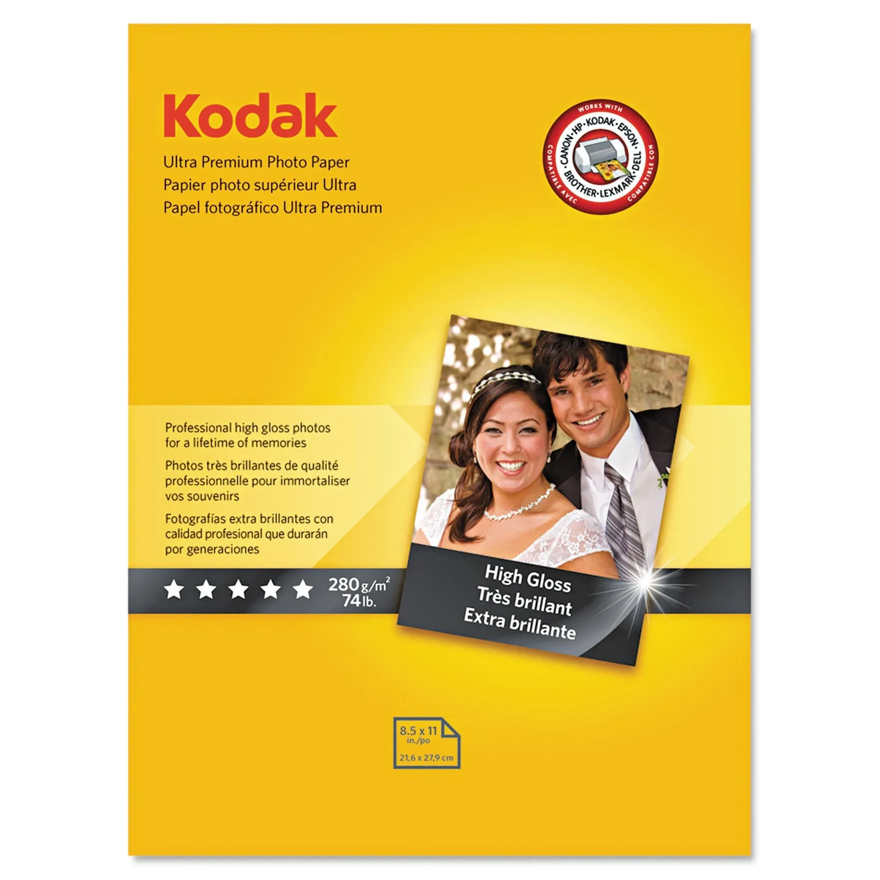 Kodak Ultra Premium Photo Paper High-Gloss 8-1/2 x 11 25 Sheets/Pack