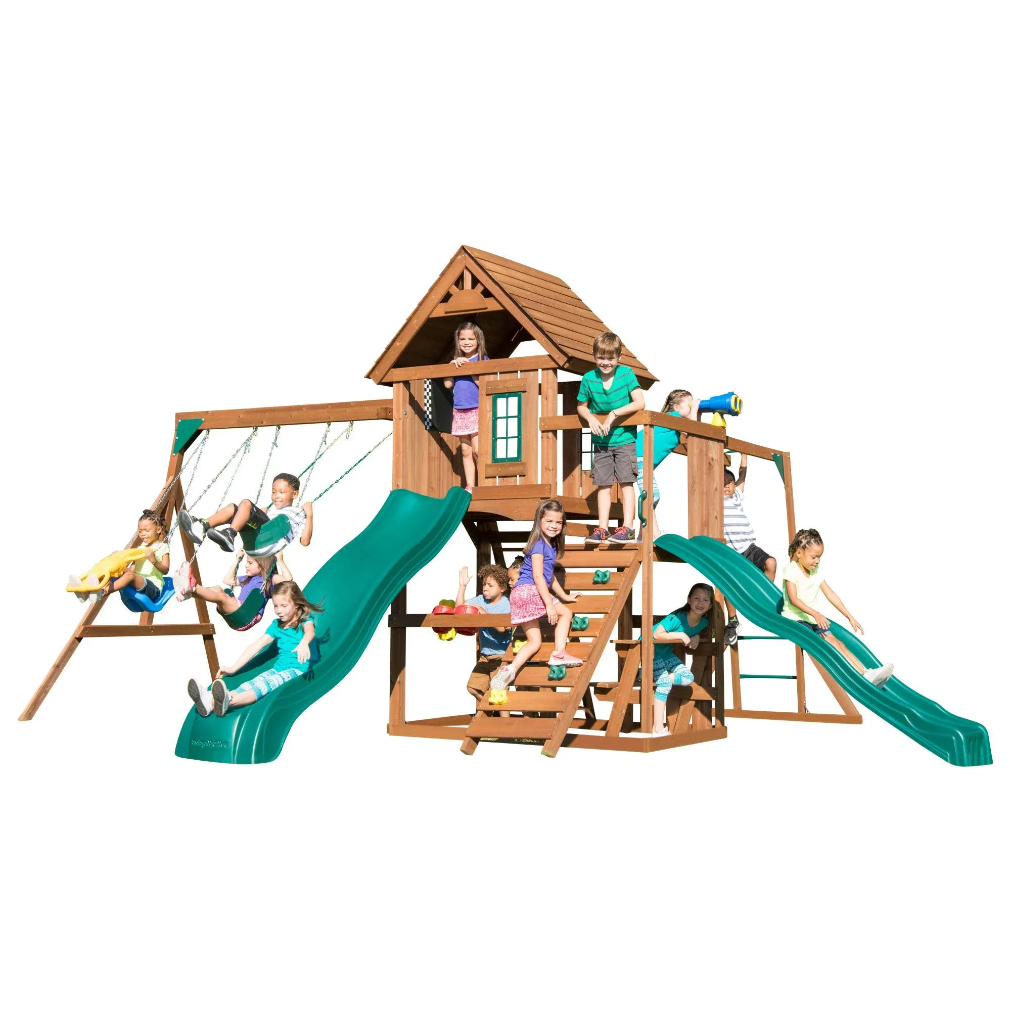 Swing-n-slide Super Knightsbridge Wood Complete Play Set