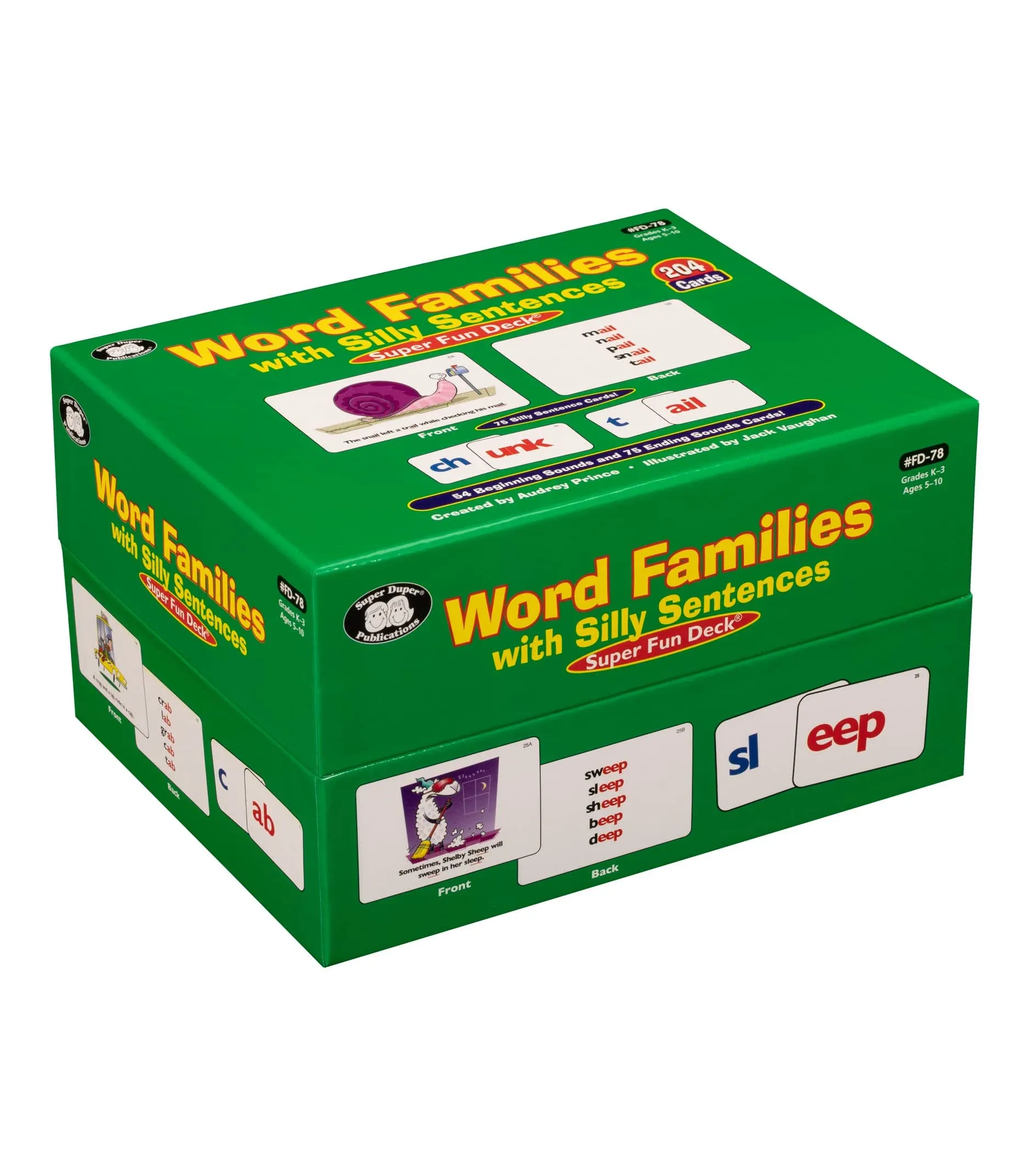 Super Duper Word Familys with Silly Sentences Fun Deck