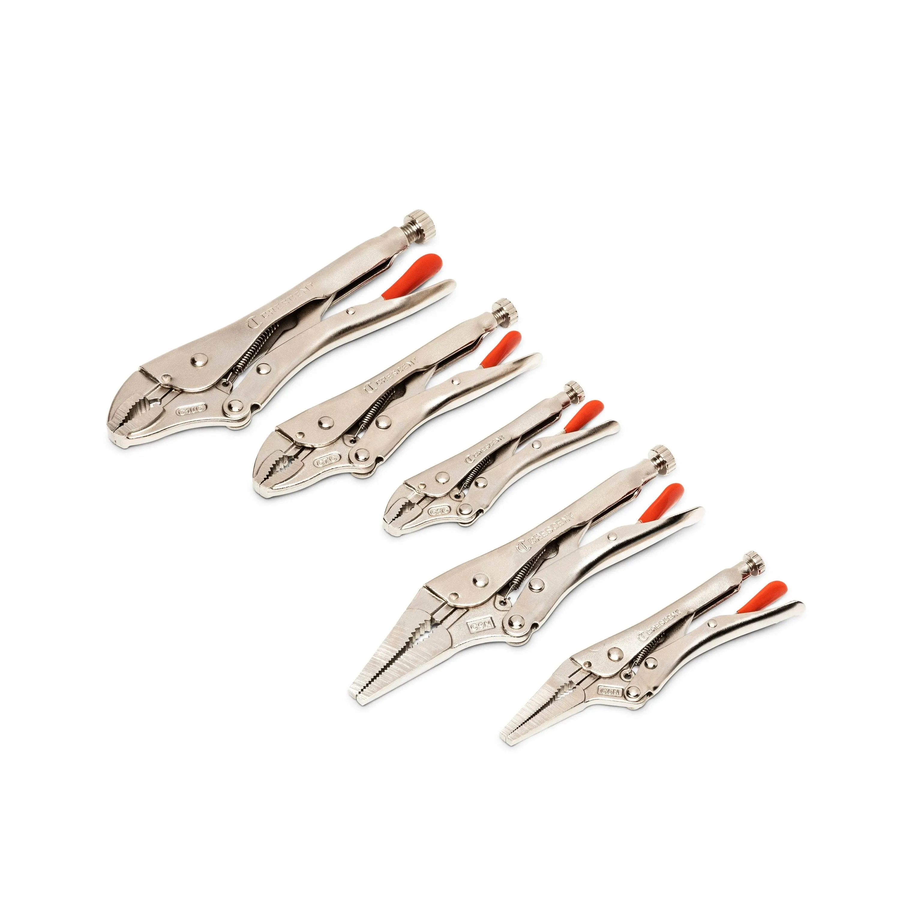 Crescent Clp5setn-08 - 5 Piece Curved and Long Nose Locking Plier Set