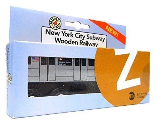 Munipals MP01-110Z Wooden Subway Train New York City MTA Z Nassau Street Express