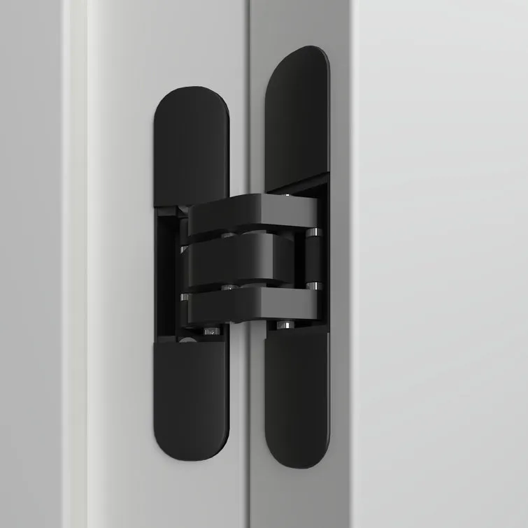 Hidden Invisible Concealed Heavy Duty Door Hinge 3D 3-Way Adjustable 180 Degree Swing for Interior Doors