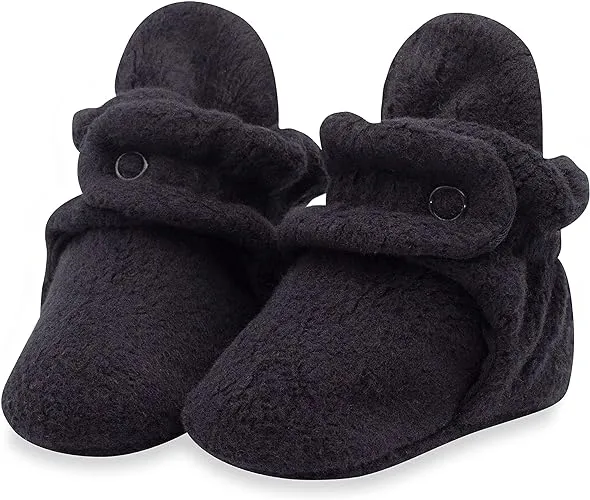 Zutano Unisex Fleece Baby Booties, Two Snap Closure, Newborn to 24 Months