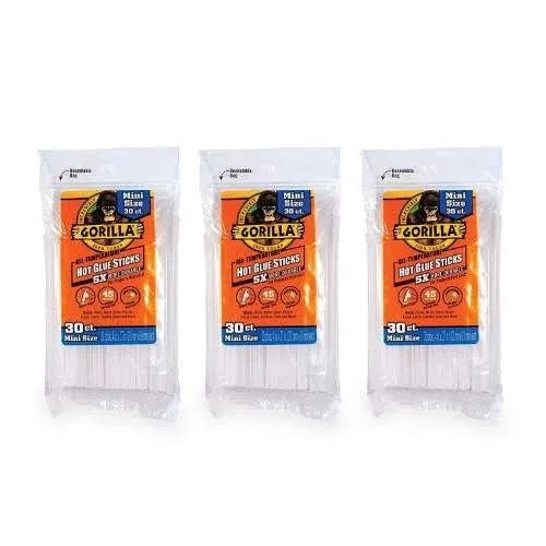 Gorilla Hot Glue Sticks Mini