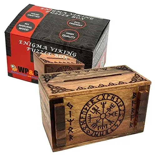 Enigma Viking Puzzle Box - Money Gift Giving IQ Secret Box