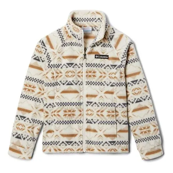 Columbia Youth Benton Springs™ II Printed Fleece, Chalk Checkered - 1618281193