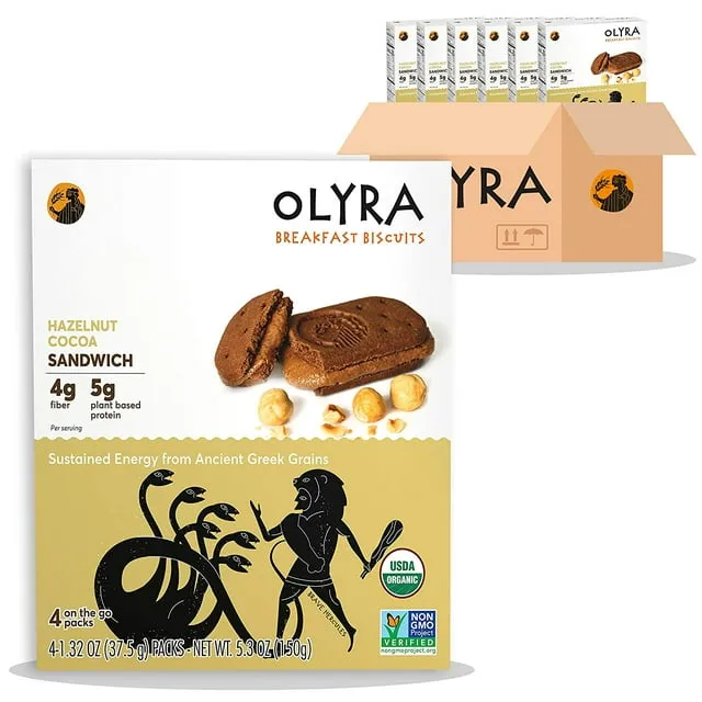 OLYRA Hazelnut Cocoa Sandwich Breakfast Biscuits