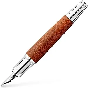 Faber Castell F148200Faber-Castell E-Motion fountain Pen Brown M, Pear wood brown.