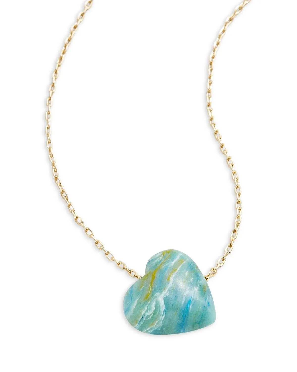 Baublebar Juno Quartz Heart Necklace, Turquoise, Women's, Necklaces