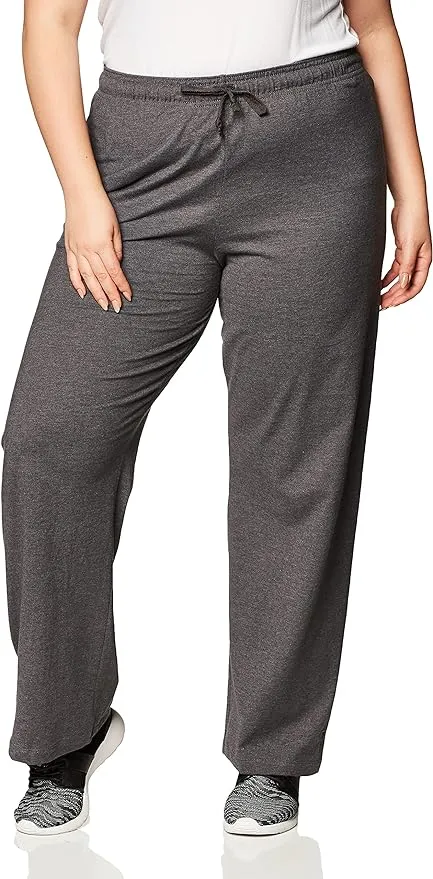 Champion Women's Plus Jersey Pants Granite Heather