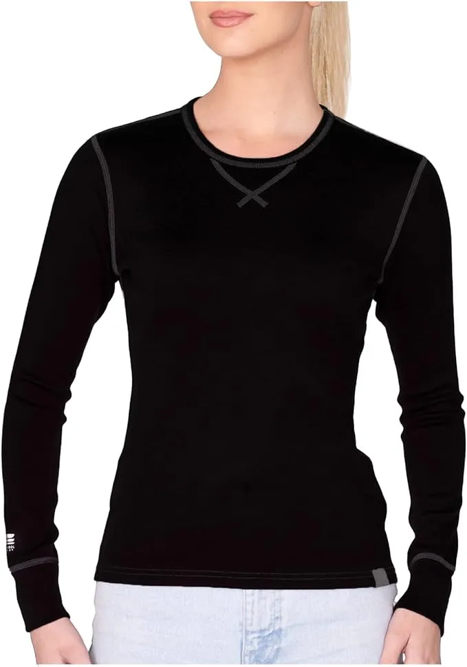 MERIWOOL Womens Base Layer 100% Merino Wool Heavyweight 400g Thermal Shirt for Women